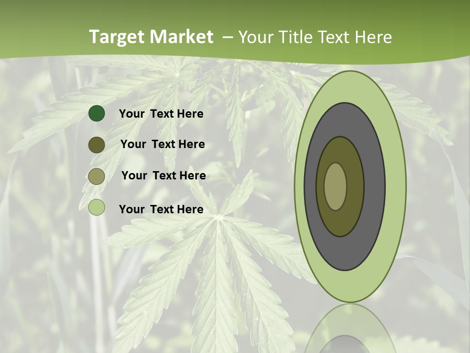 Backgrounds Leaf Marijuana PowerPoint Template
