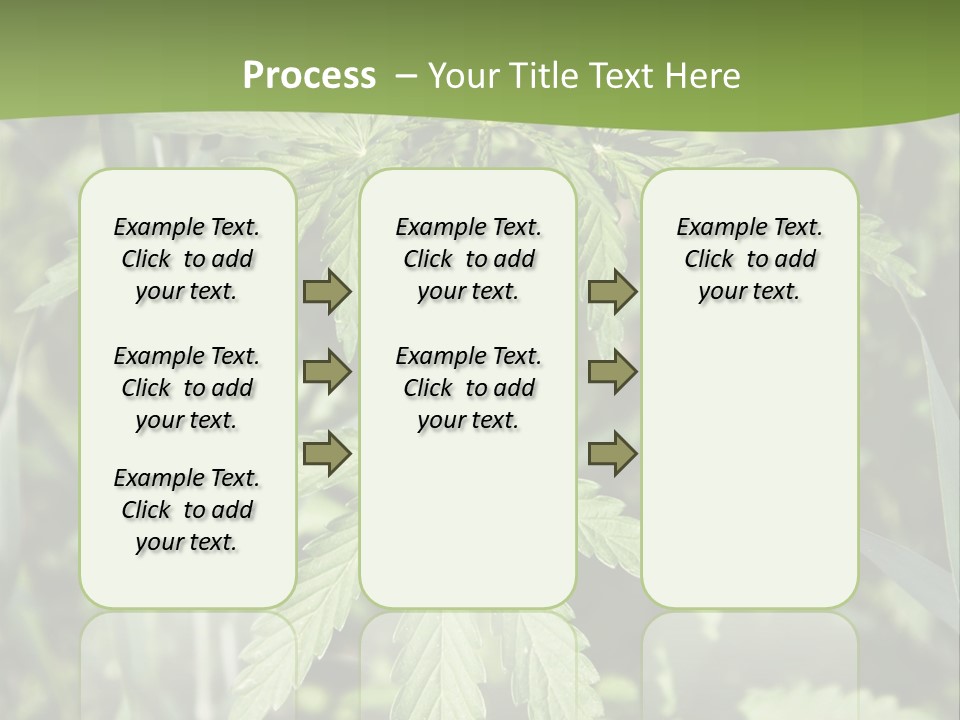 Backgrounds Leaf Marijuana PowerPoint Template