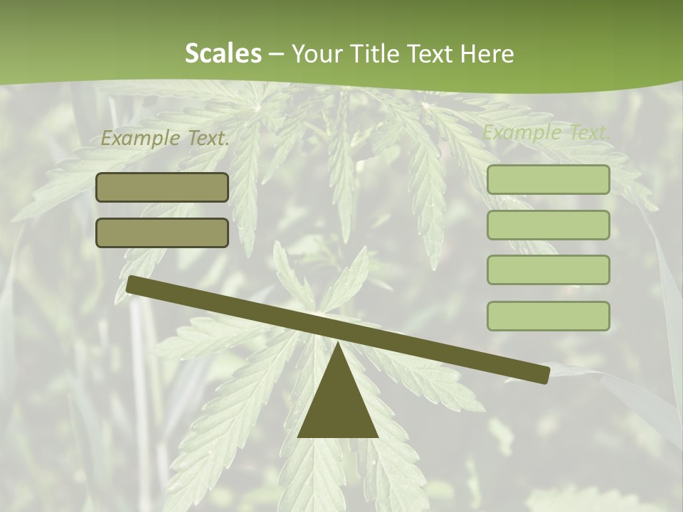 Backgrounds Leaf Marijuana PowerPoint Template