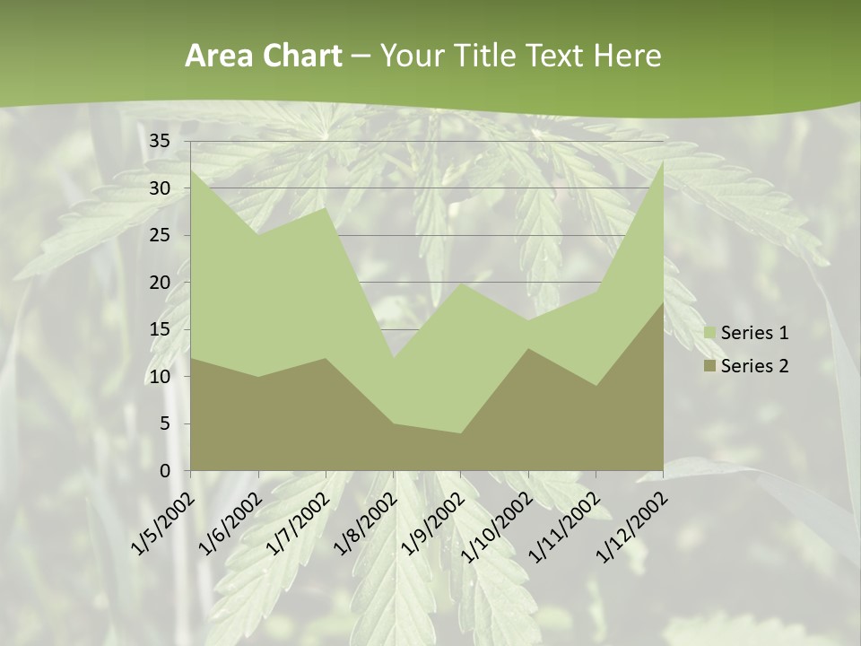 Backgrounds Leaf Marijuana PowerPoint Template