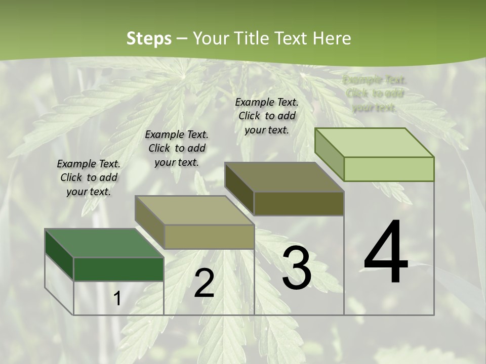 Backgrounds Leaf Marijuana PowerPoint Template