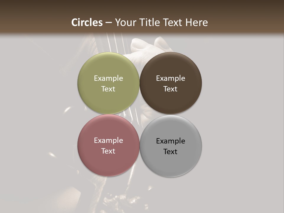 Woman Old Musician PowerPoint Template