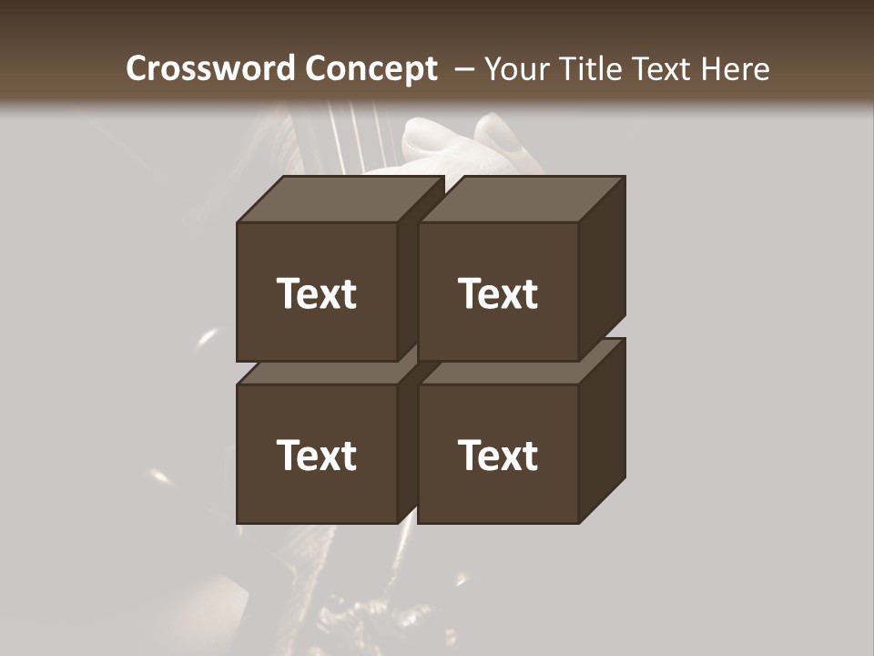 Woman Old Musician PowerPoint Template