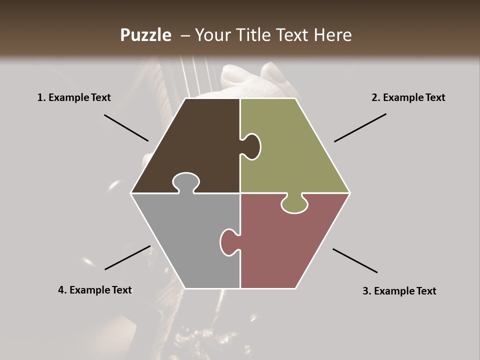 Woman Old Musician PowerPoint Template