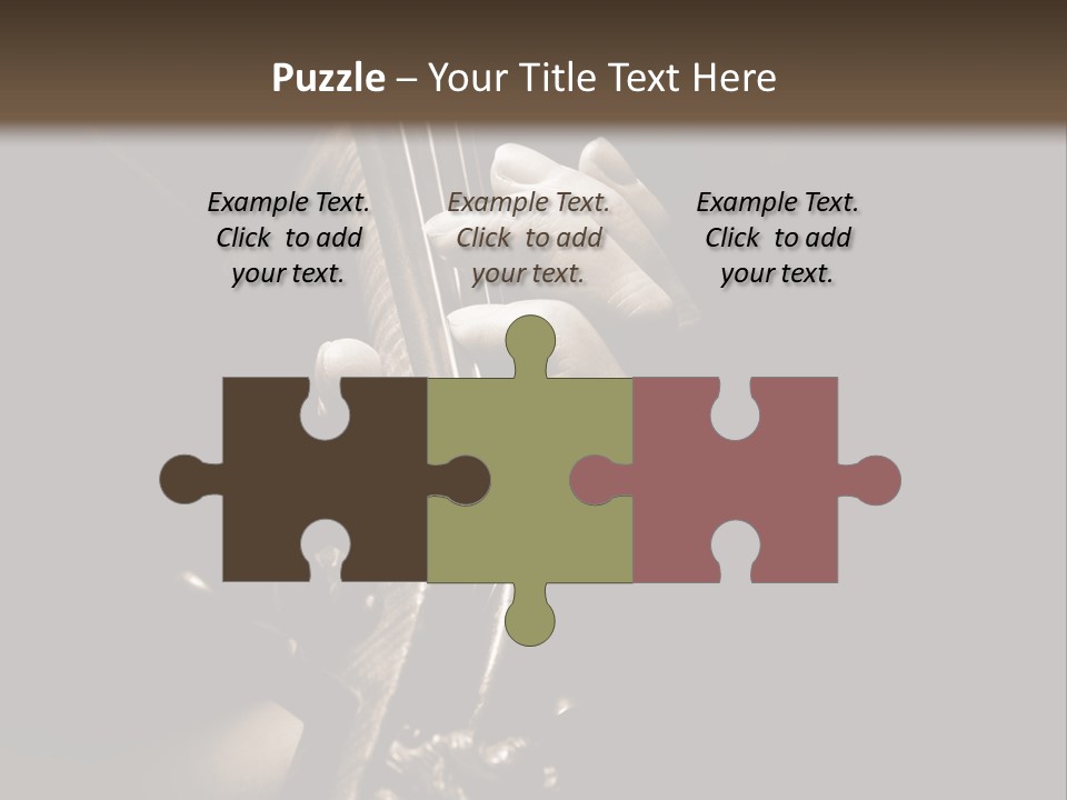 Woman Old Musician PowerPoint Template