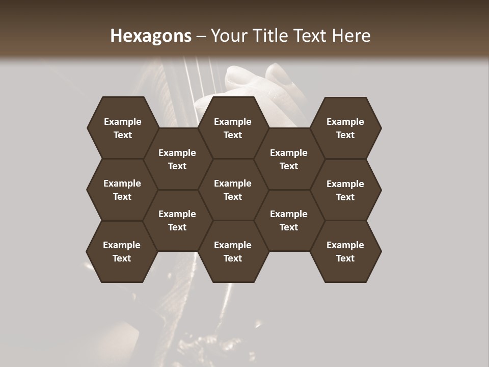 Woman Old Musician PowerPoint Template