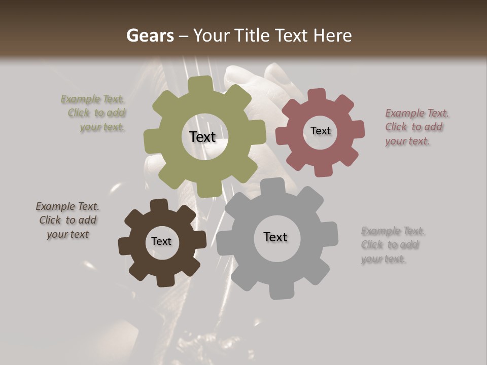 Woman Old Musician PowerPoint Template