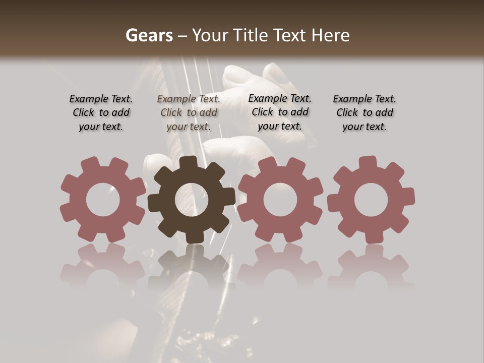 Woman Old Musician PowerPoint Template