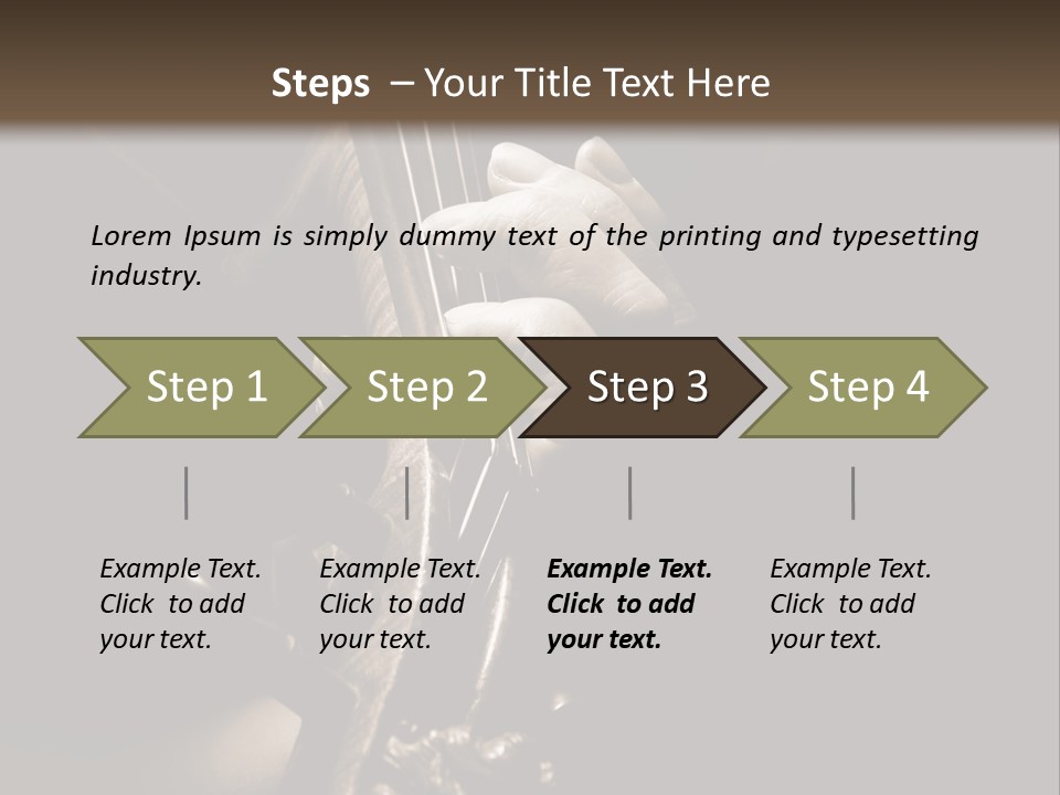Woman Old Musician PowerPoint Template