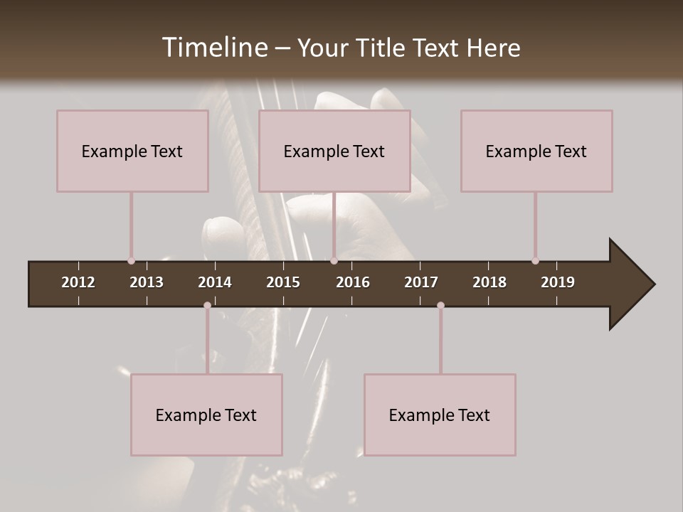 Woman Old Musician PowerPoint Template