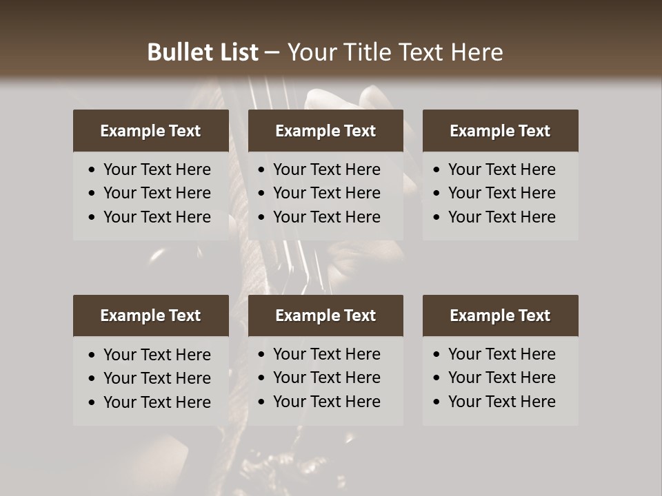 Woman Old Musician PowerPoint Template