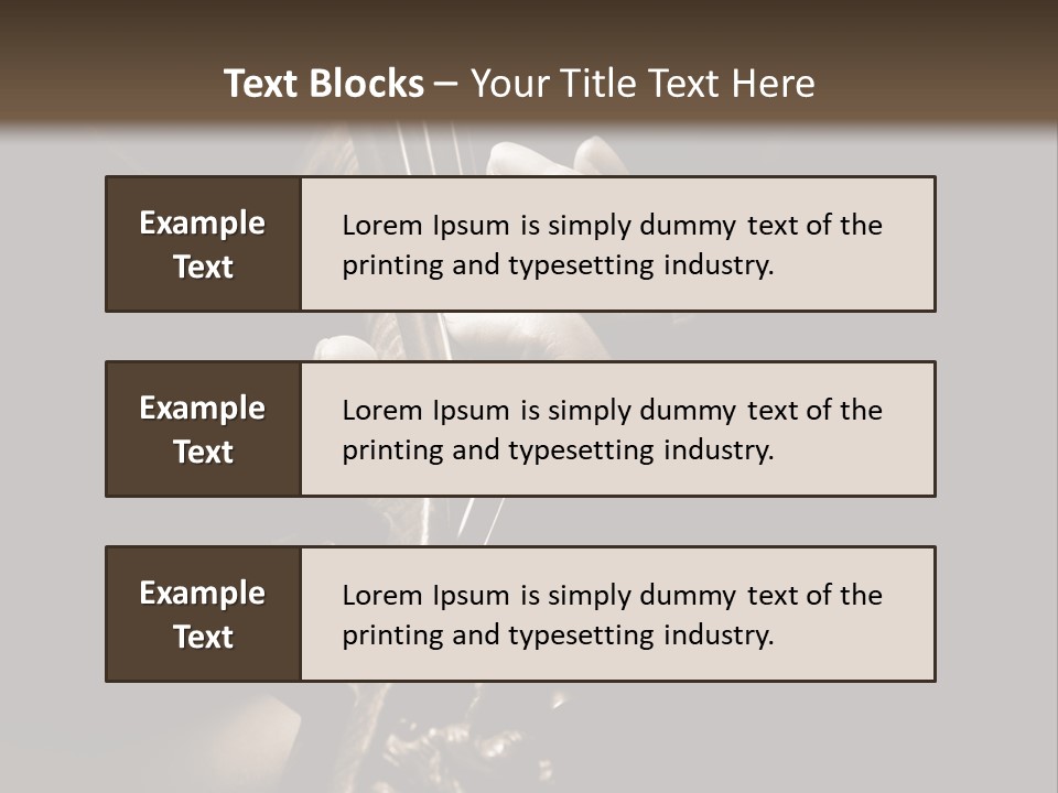 Woman Old Musician PowerPoint Template