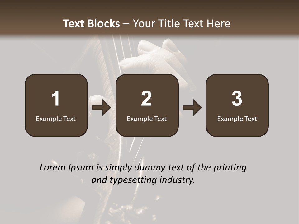 Woman Old Musician PowerPoint Template