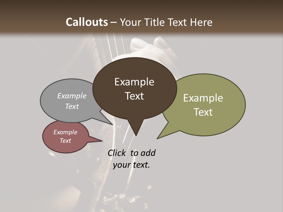 Woman Old Musician PowerPoint Template