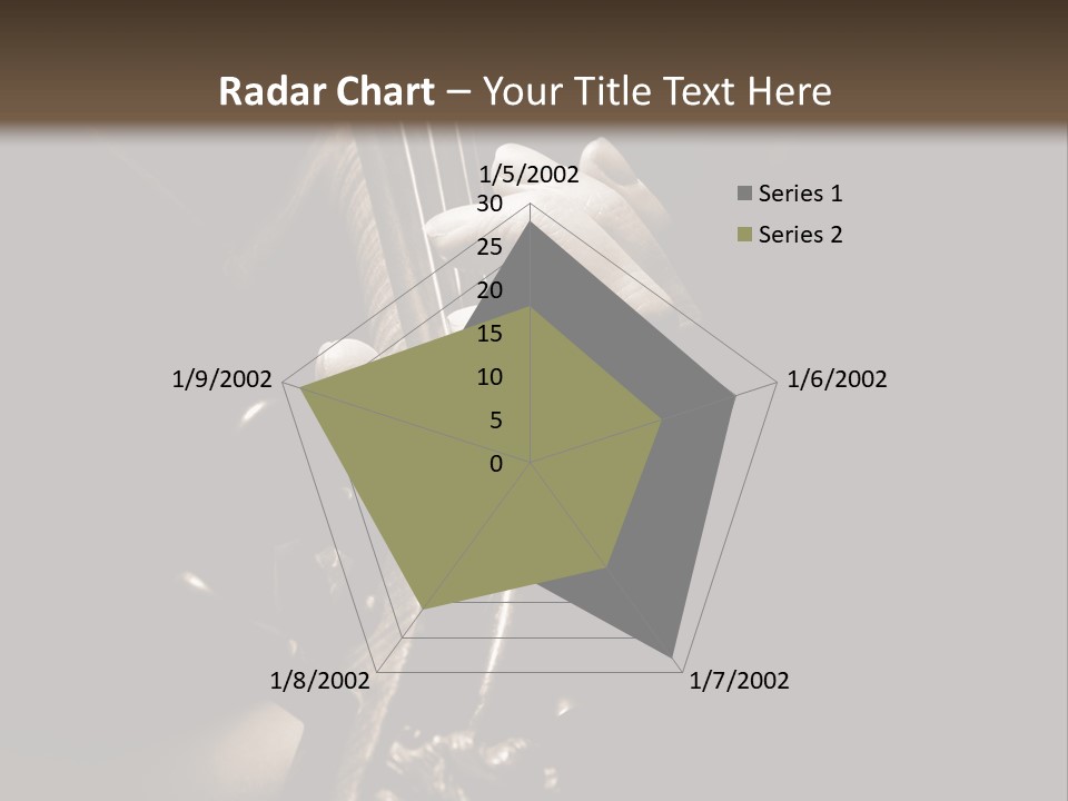 Woman Old Musician PowerPoint Template