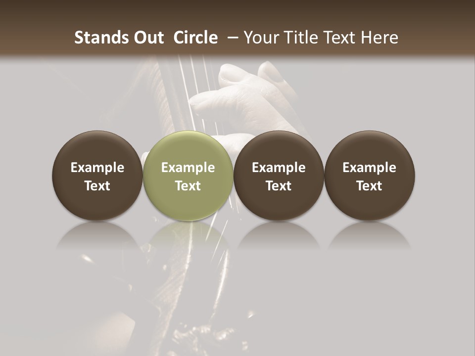 Woman Old Musician PowerPoint Template