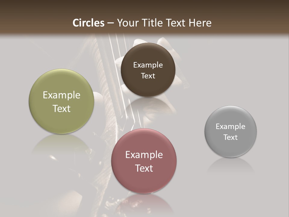 Woman Old Musician PowerPoint Template