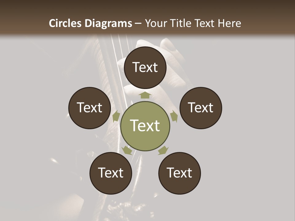 Woman Old Musician PowerPoint Template