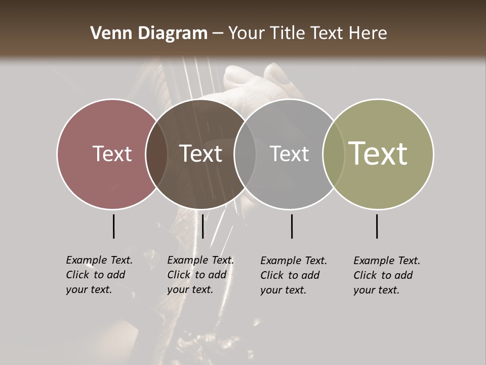 Woman Old Musician PowerPoint Template