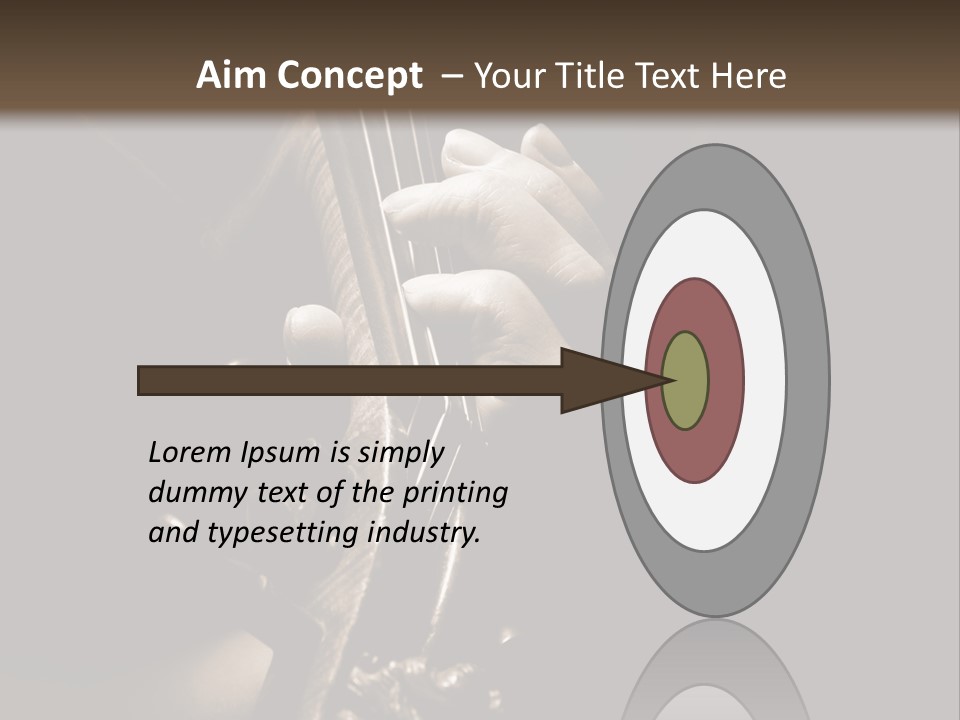 Woman Old Musician PowerPoint Template