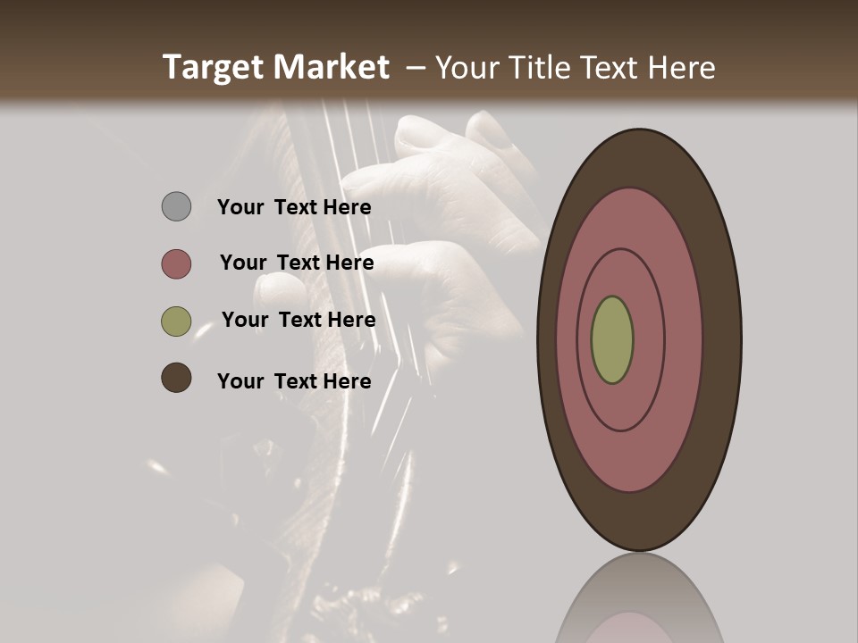 Woman Old Musician PowerPoint Template