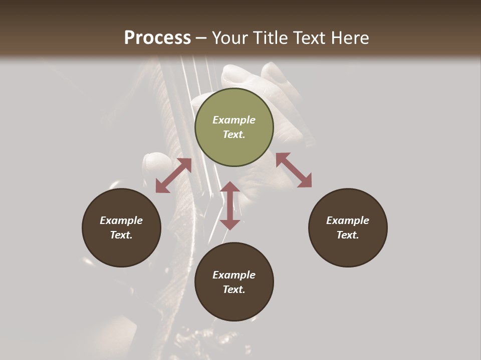 Woman Old Musician PowerPoint Template