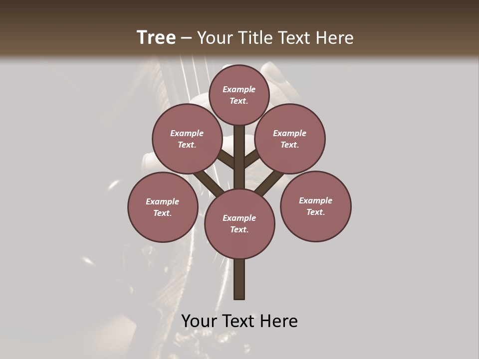 Woman Old Musician PowerPoint Template