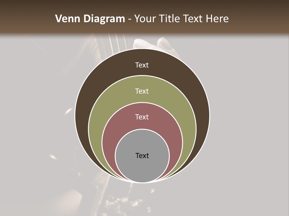 Woman Old Musician PowerPoint Template