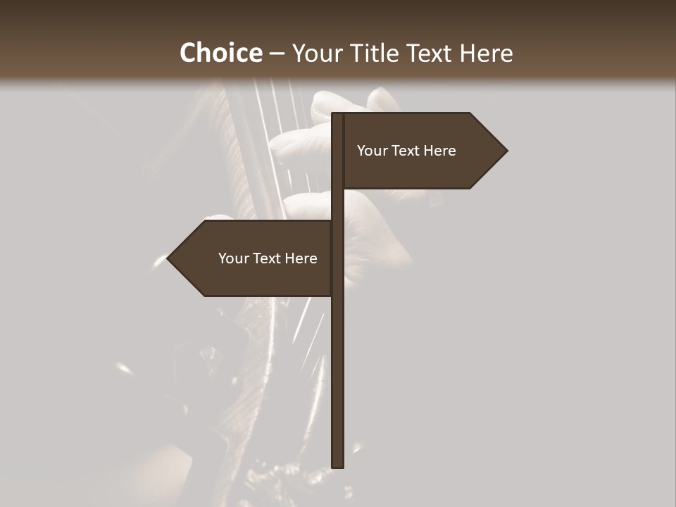 Woman Old Musician PowerPoint Template