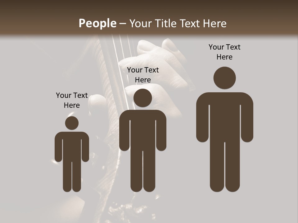 Woman Old Musician PowerPoint Template