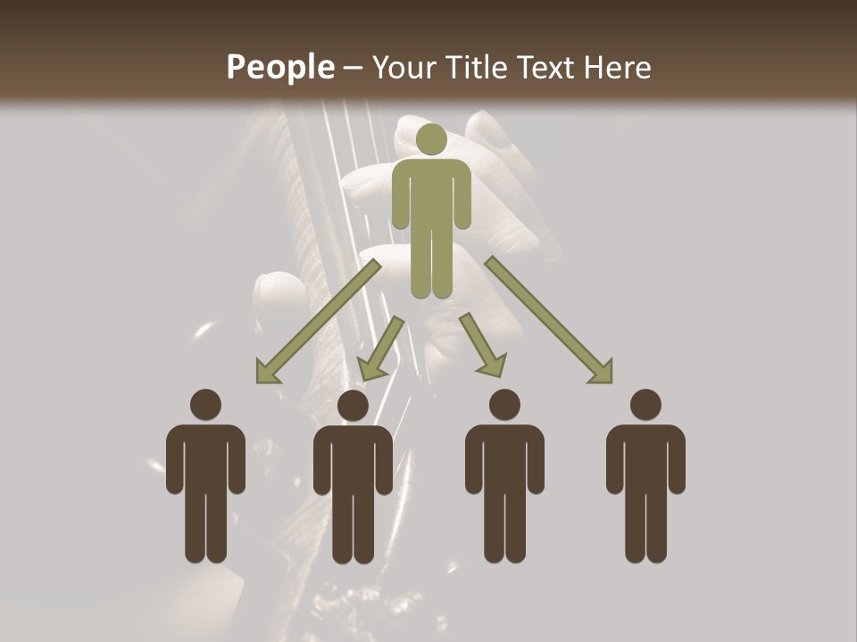 Woman Old Musician PowerPoint Template