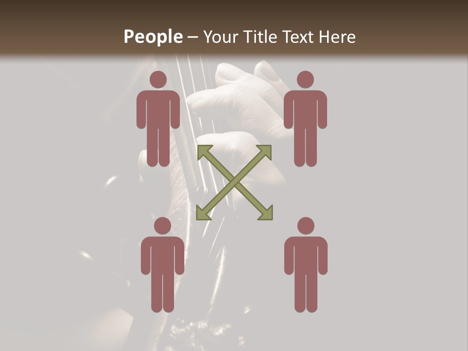 Woman Old Musician PowerPoint Template