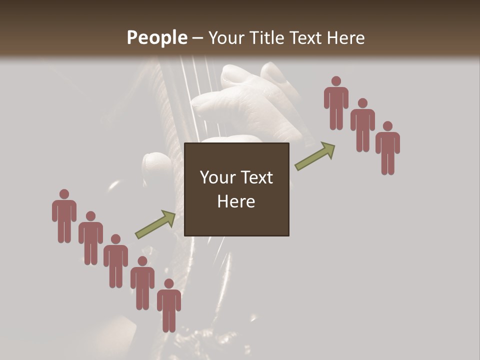 Woman Old Musician PowerPoint Template
