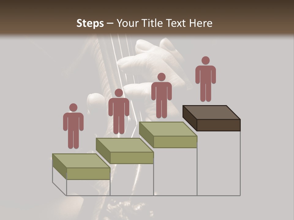 Woman Old Musician PowerPoint Template