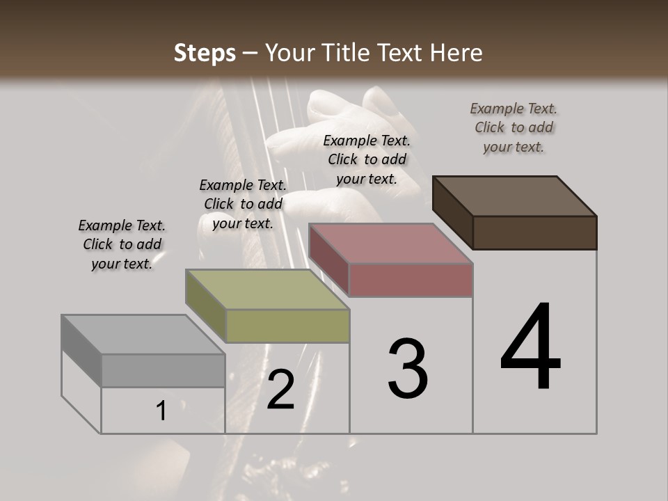 Woman Old Musician PowerPoint Template