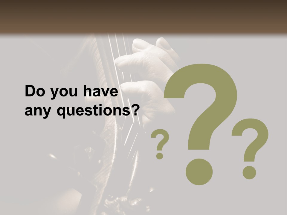 Woman Old Musician PowerPoint Template