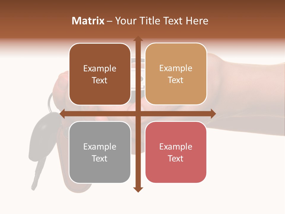 A Person Holding A Car Key In Their Hand PowerPoint Template