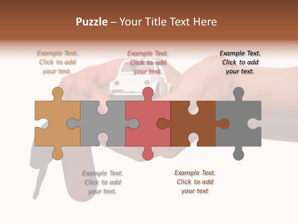 A Person Holding A Car Key In Their Hand PowerPoint Template