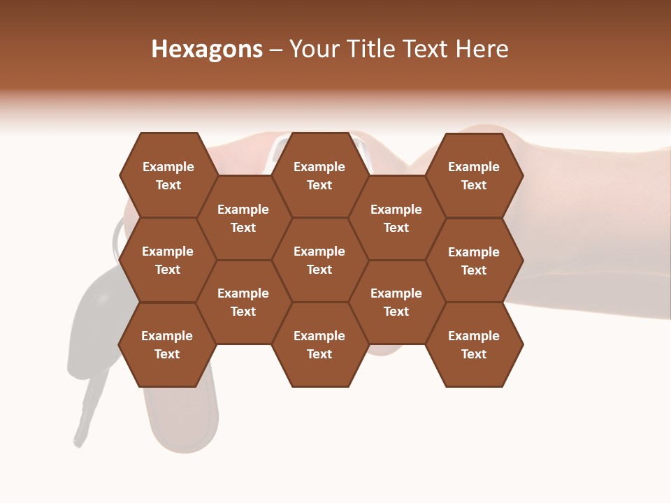 A Person Holding A Car Key In Their Hand PowerPoint Template