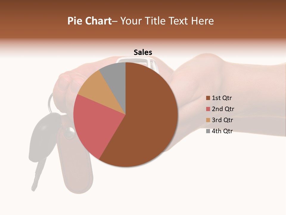 A Person Holding A Car Key In Their Hand PowerPoint Template