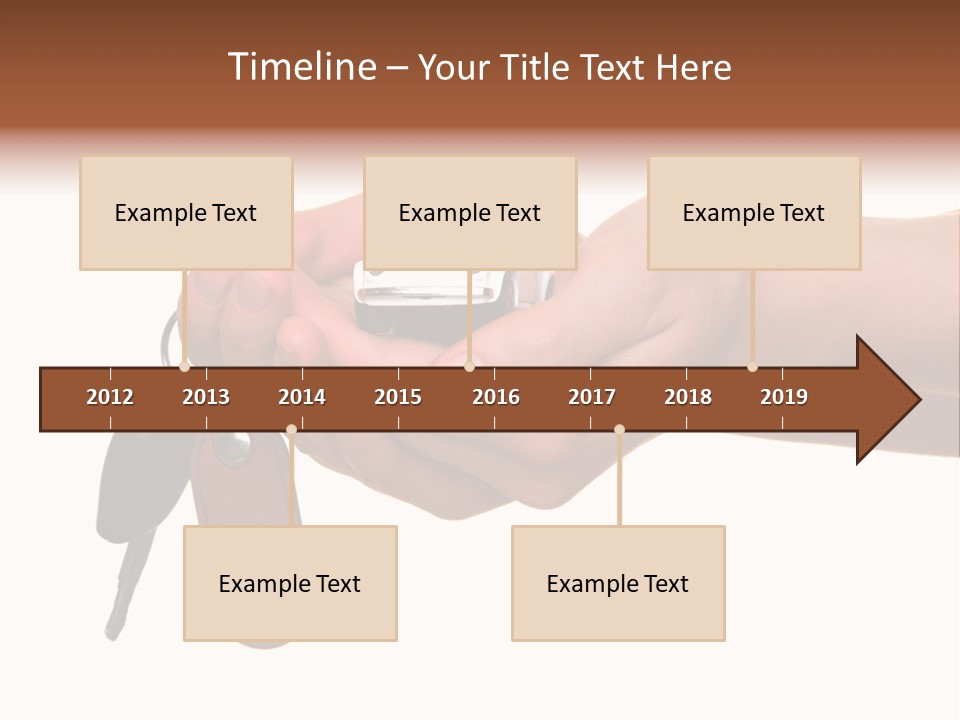 A Person Holding A Car Key In Their Hand PowerPoint Template