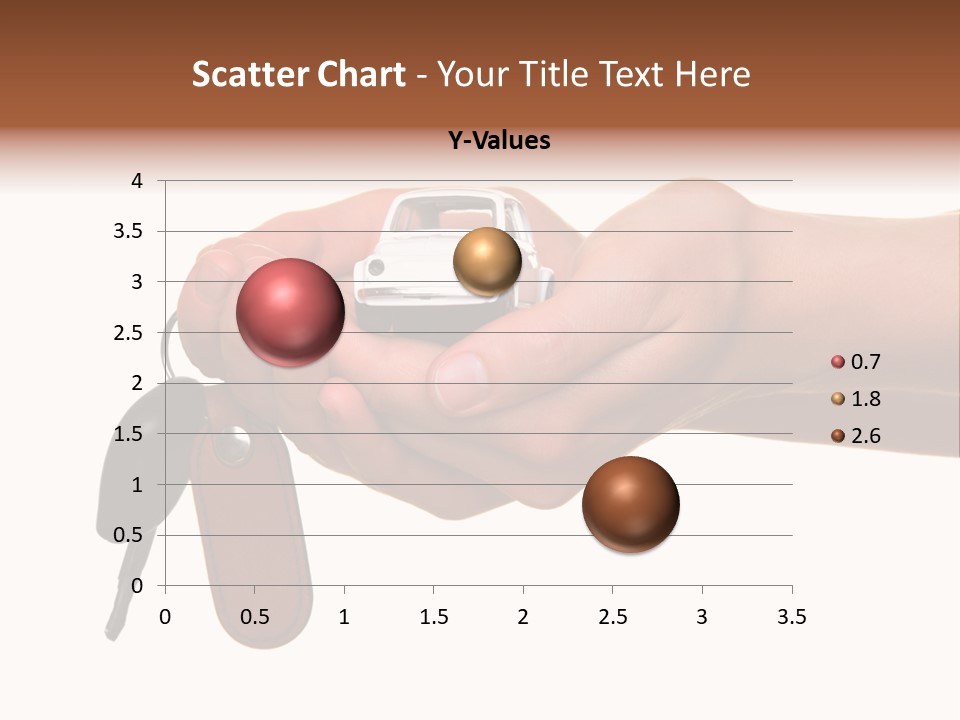 A Person Holding A Car Key In Their Hand PowerPoint Template