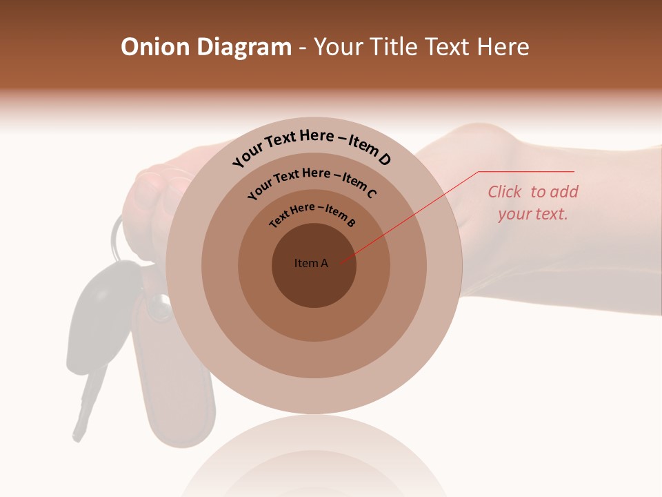 A Person Holding A Car Key In Their Hand PowerPoint Template