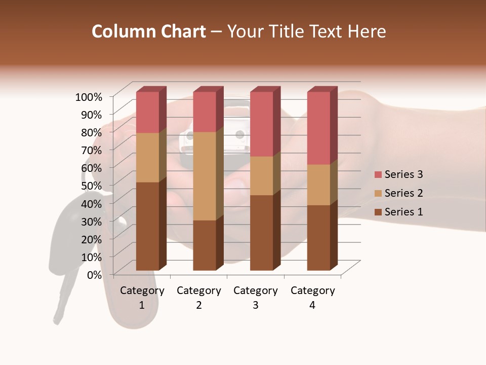 A Person Holding A Car Key In Their Hand PowerPoint Template