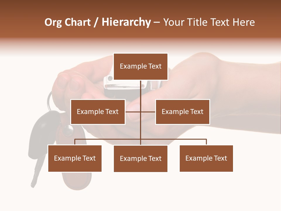 A Person Holding A Car Key In Their Hand PowerPoint Template
