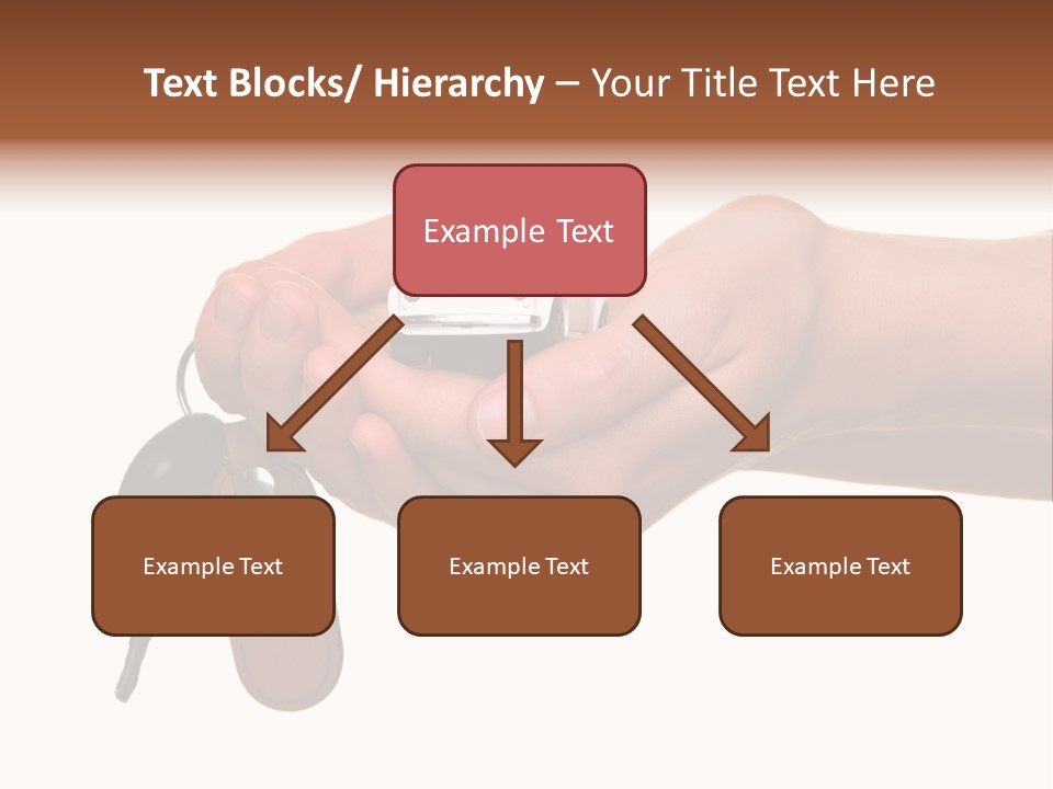 A Person Holding A Car Key In Their Hand PowerPoint Template