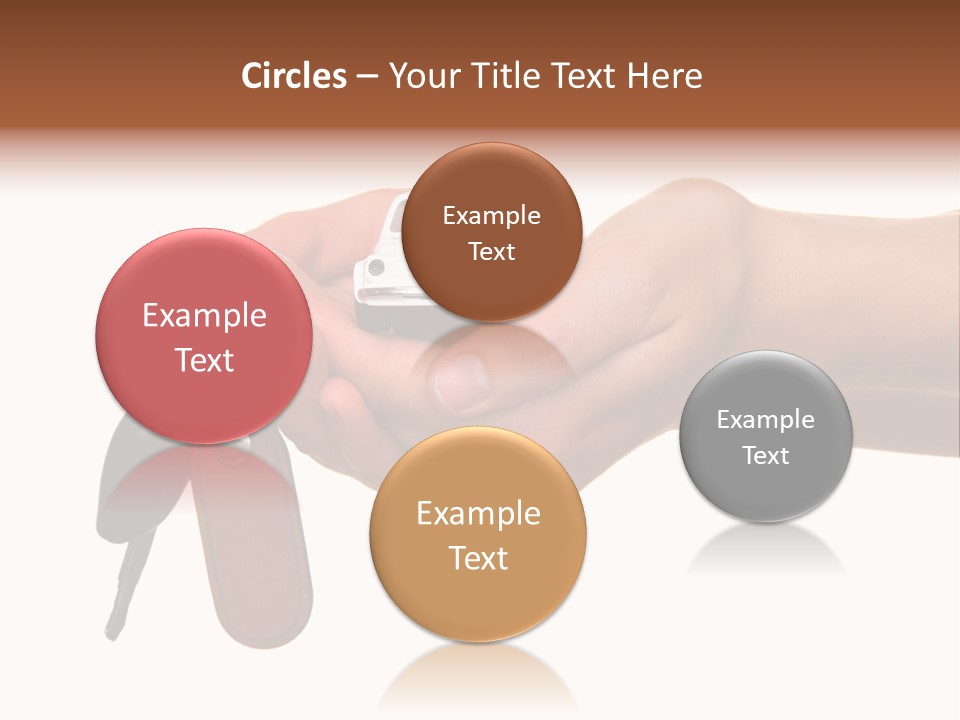 A Person Holding A Car Key In Their Hand PowerPoint Template