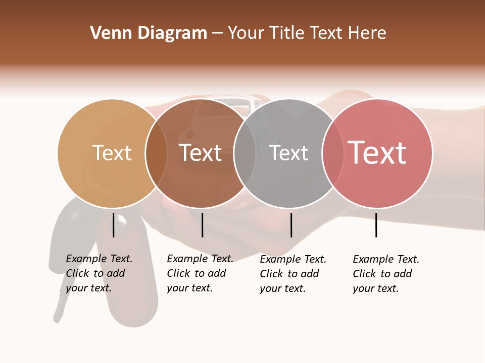 A Person Holding A Car Key In Their Hand PowerPoint Template