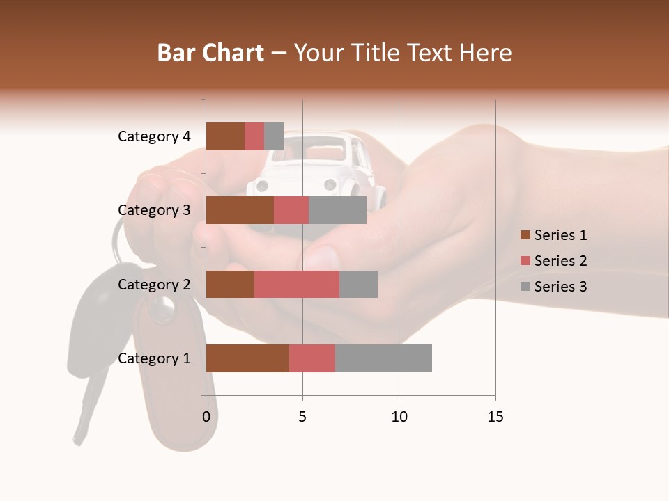 A Person Holding A Car Key In Their Hand PowerPoint Template