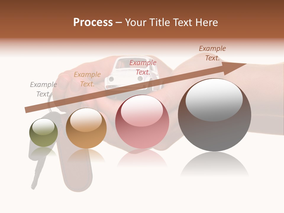 A Person Holding A Car Key In Their Hand PowerPoint Template